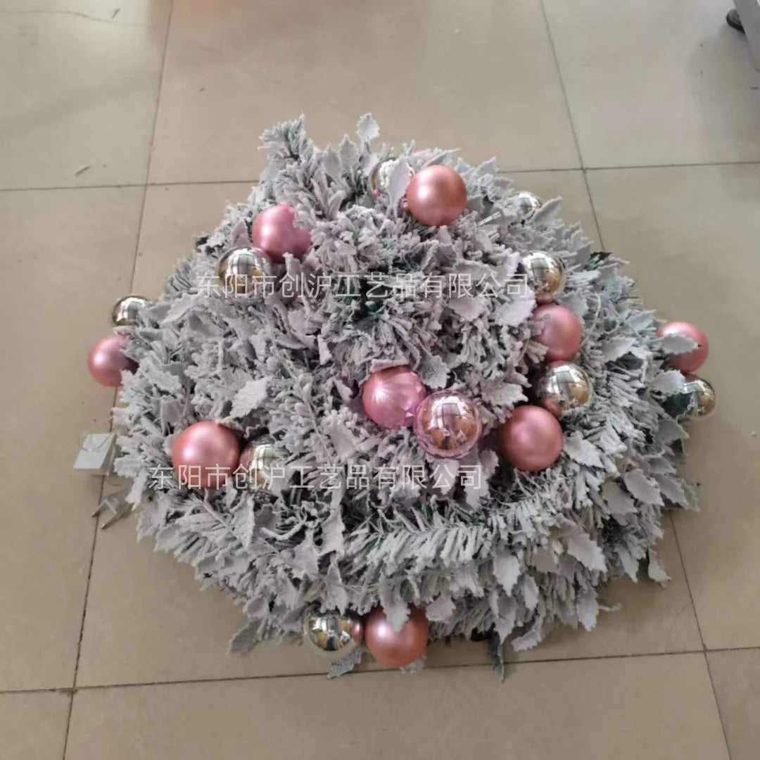Árbol de Navidad plegable predecorado de 1,2 a 2,1 m, decoración festiva emergente, decoración del hogar, árbol de Navidad portátil